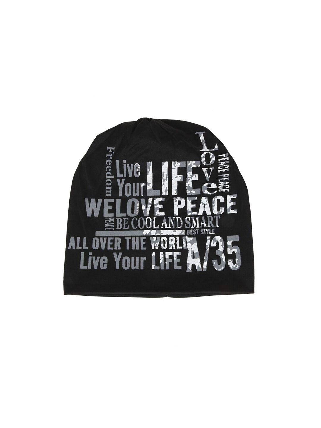 isweven typography printed beanie