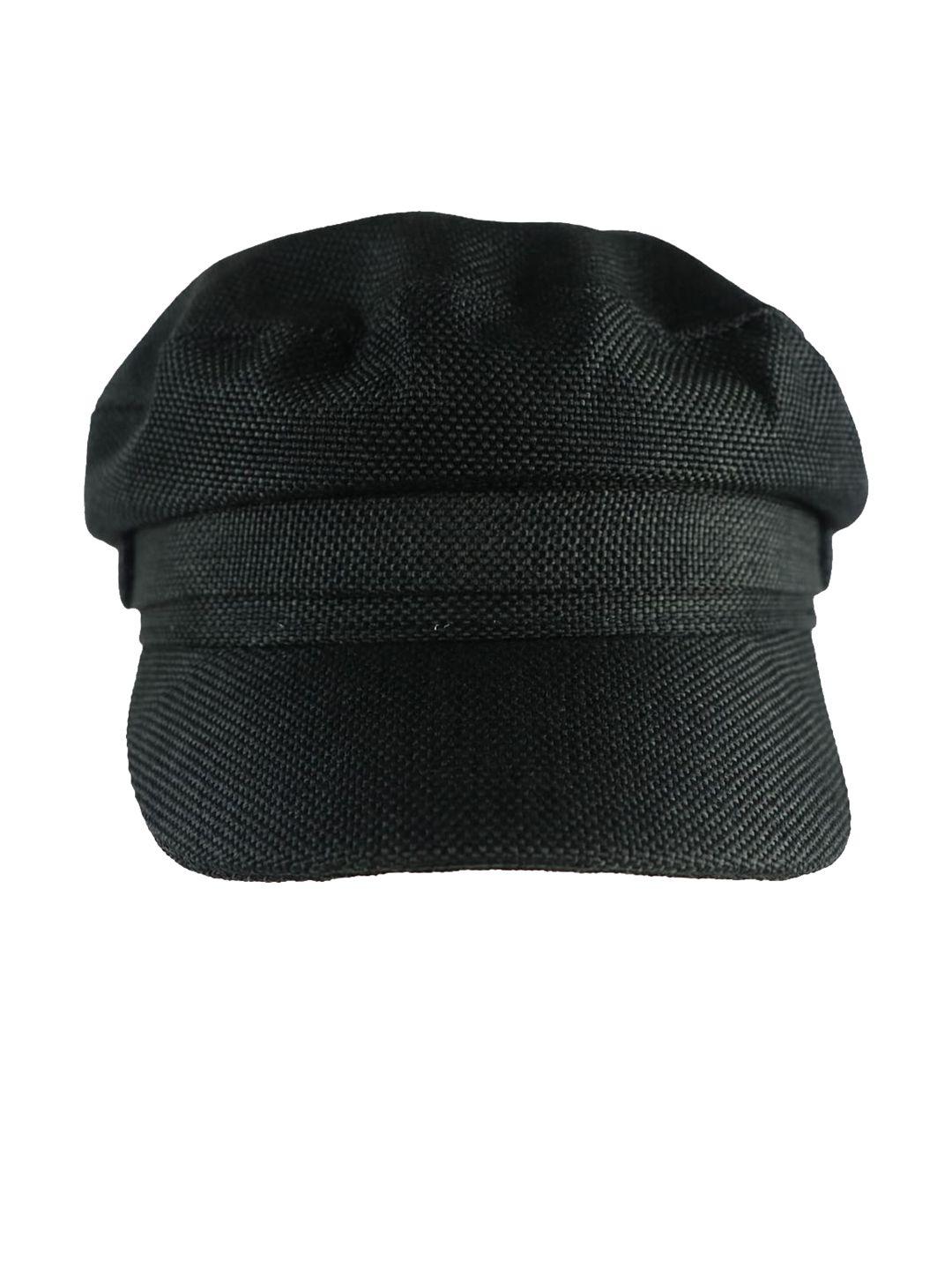 isweven unisex black solid visor cap