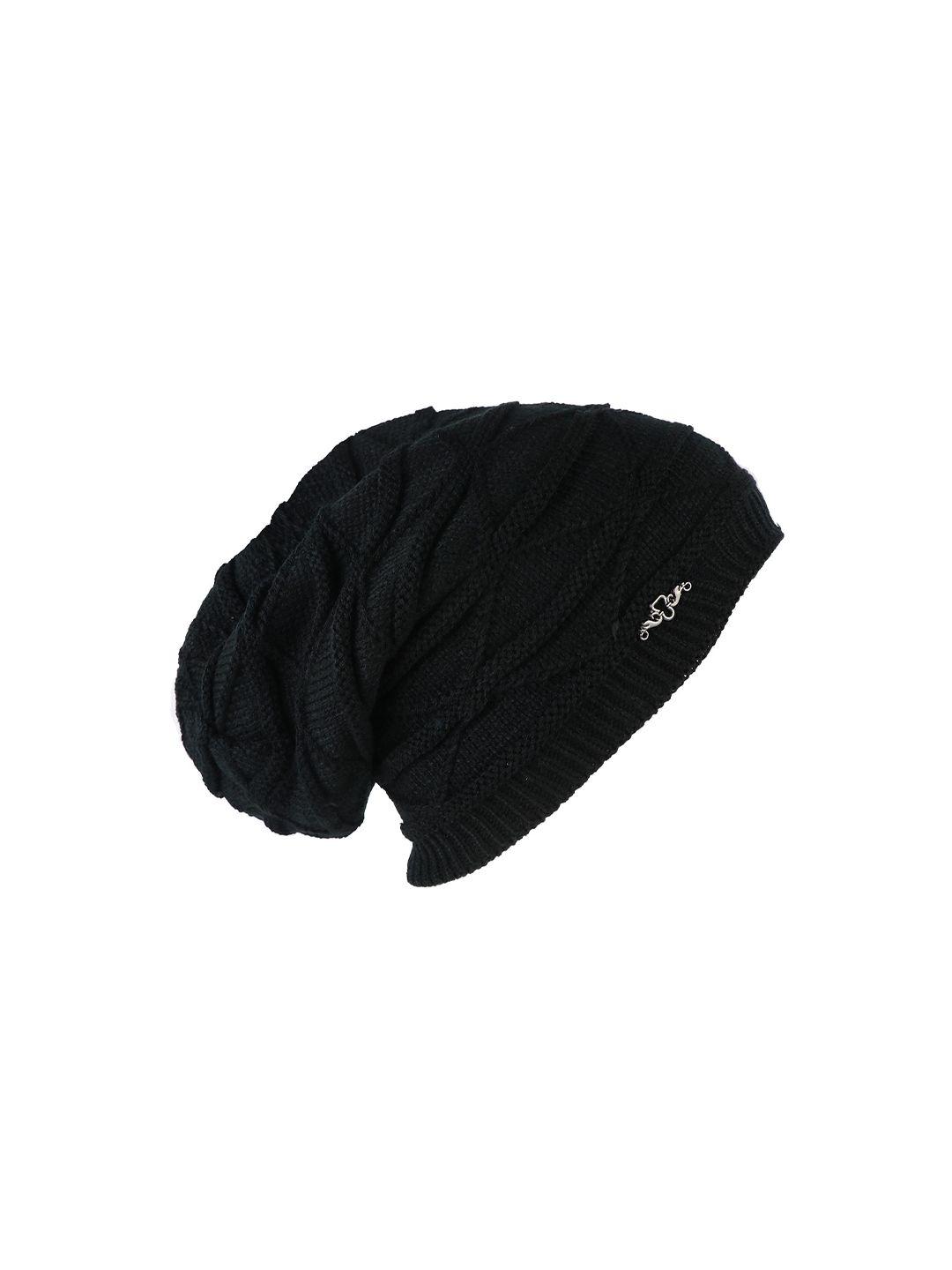 isweven unisex black wool beanie