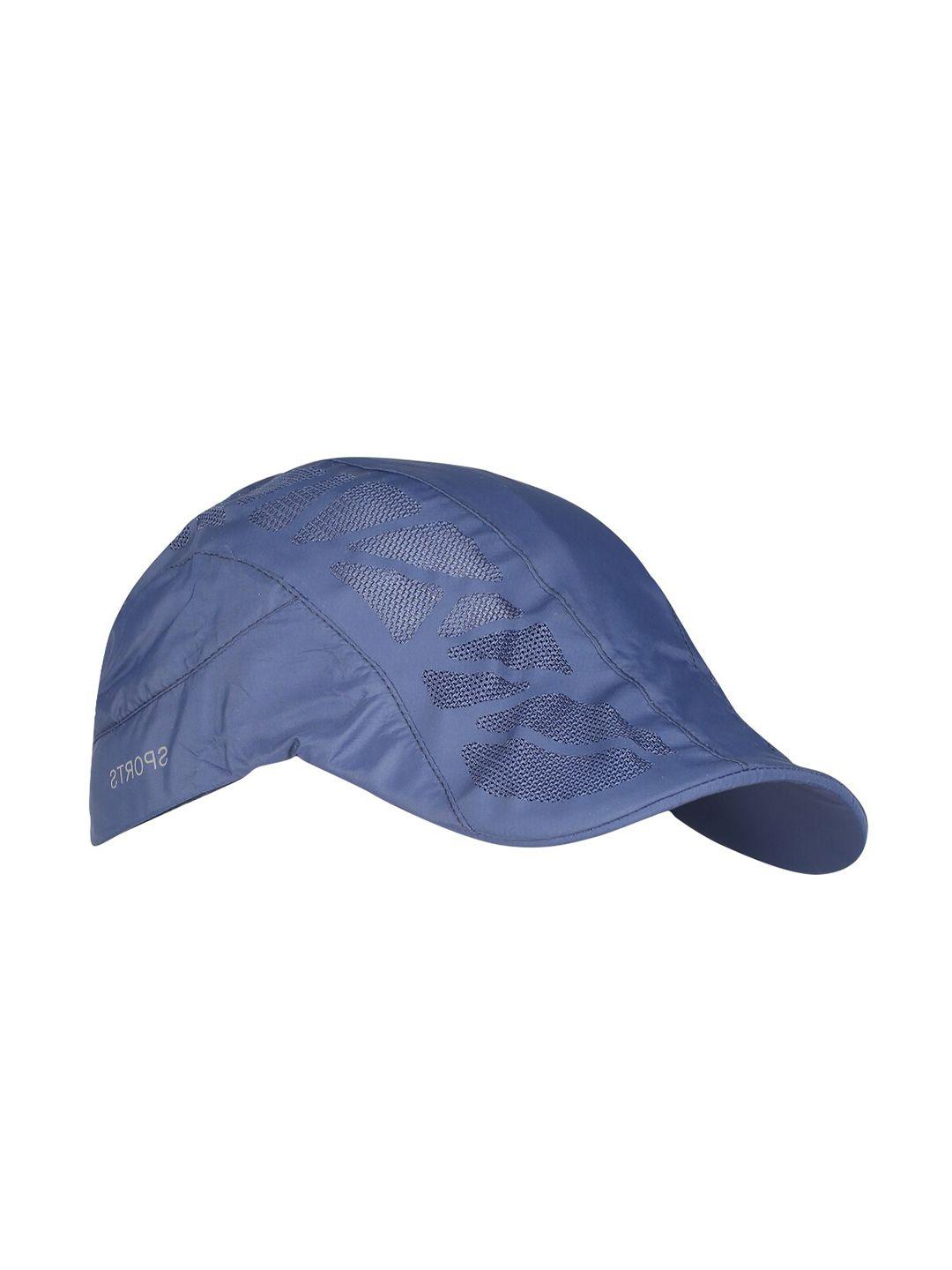 isweven unisex blue printed ascot cap