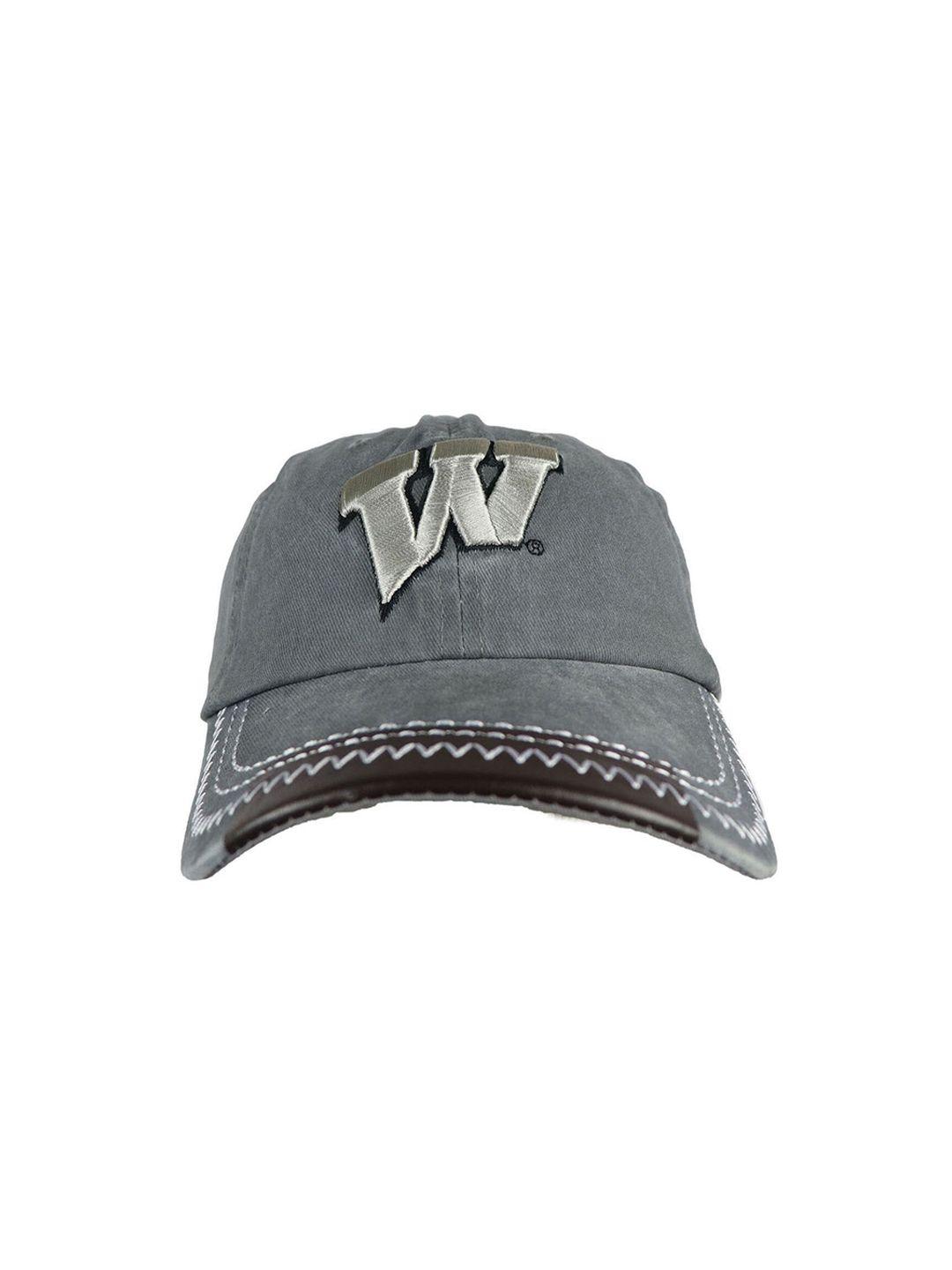 isweven unisex grey embroidered snapback cap