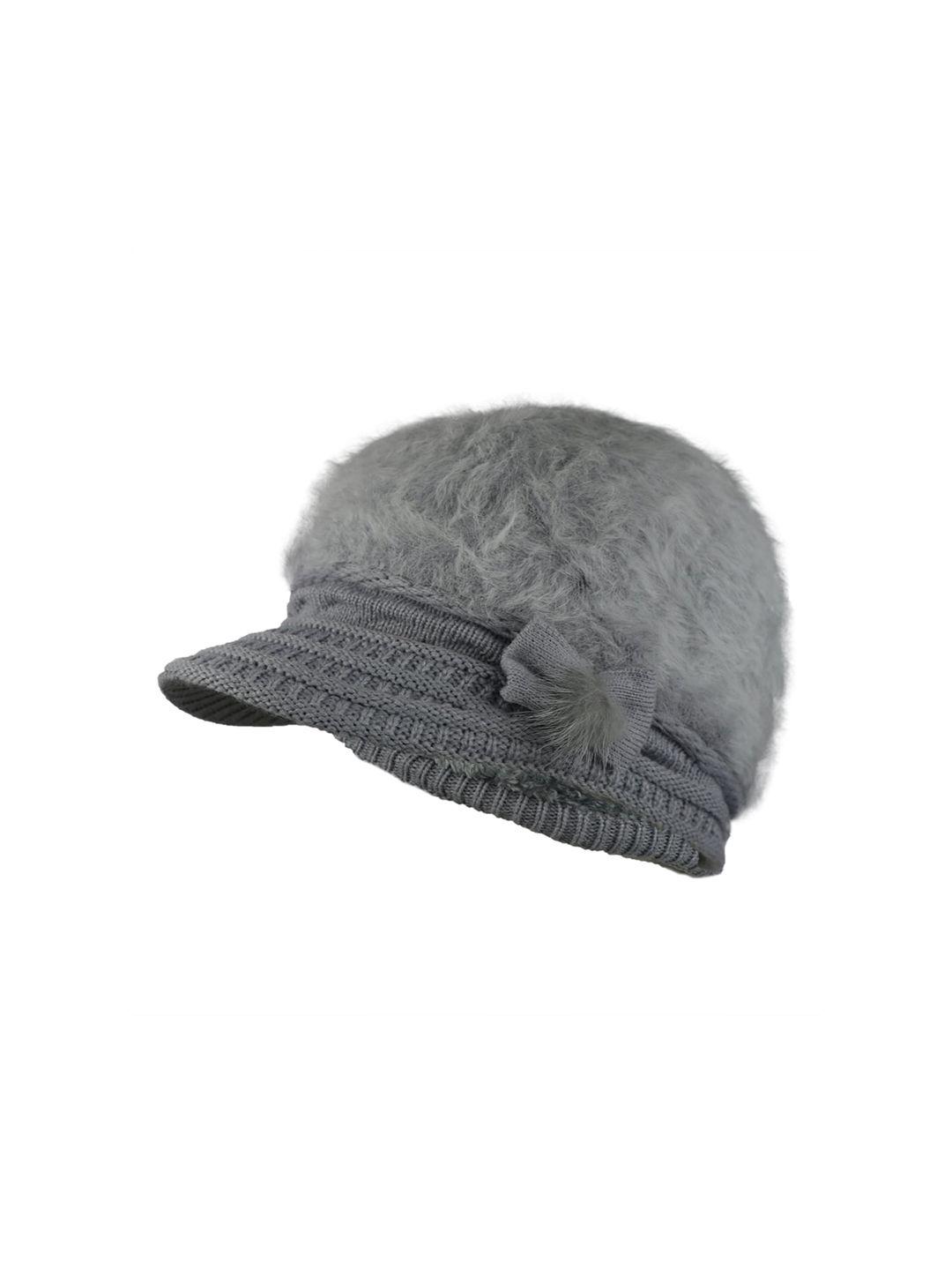 isweven unisex grey self design visor cap