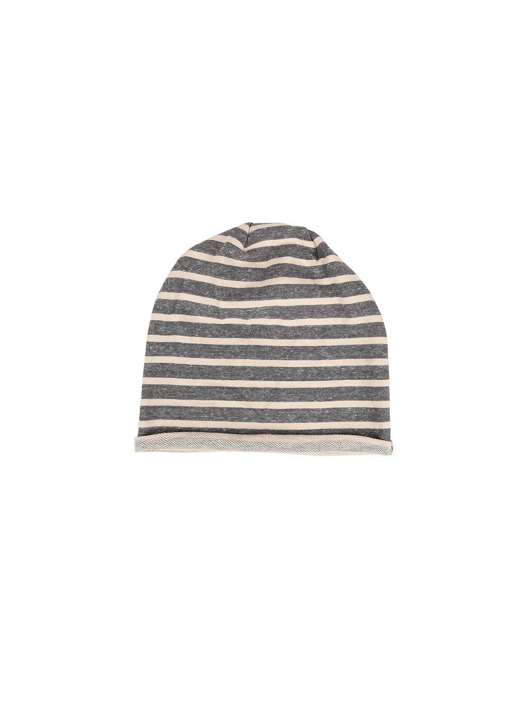 isweven unisex yellow & grey printed beanie