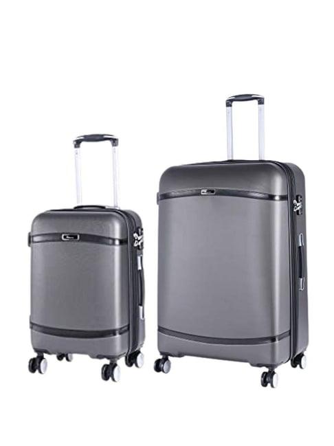 it luggage quaint dark grey solid trolley bag pack of 2 - 20inch & 28inch