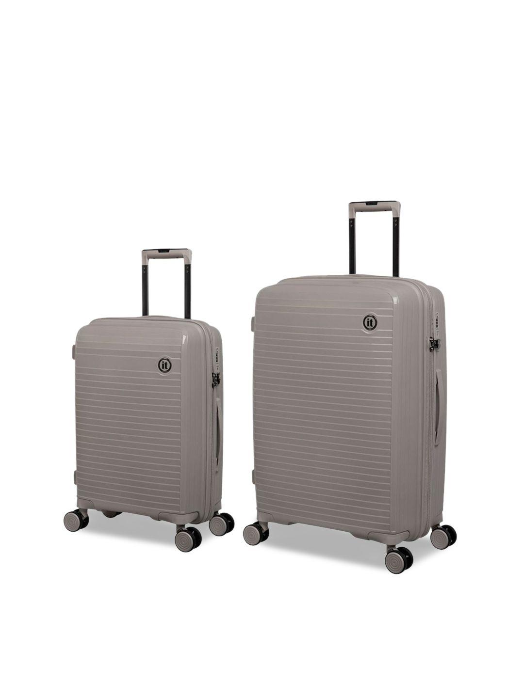 it luggage spontaneous striped hard-sided 360-degree rotation medium trolley suitcase