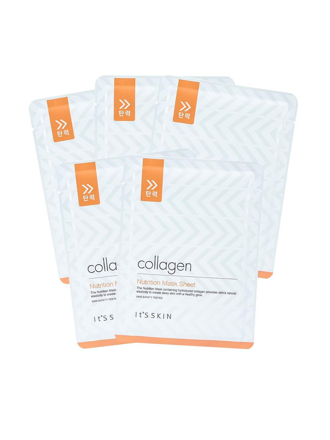 it's skin set of 5 collagen nutrition mask sheet