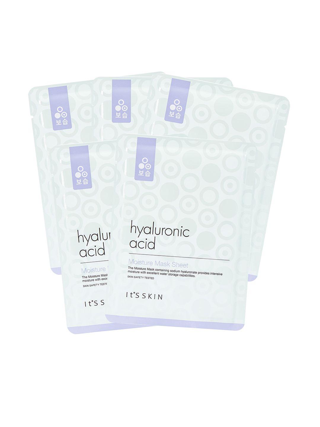 it's skin set of 5 hyaluronic acid moisture mask sheet