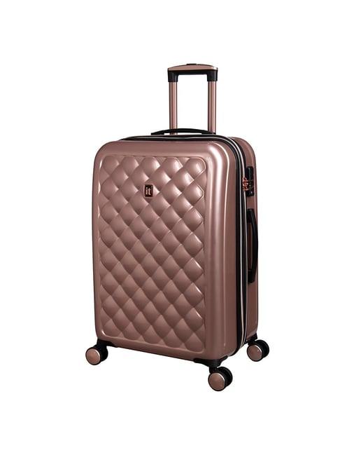 it luggage brown 8 wheel medium hard cabin trolley