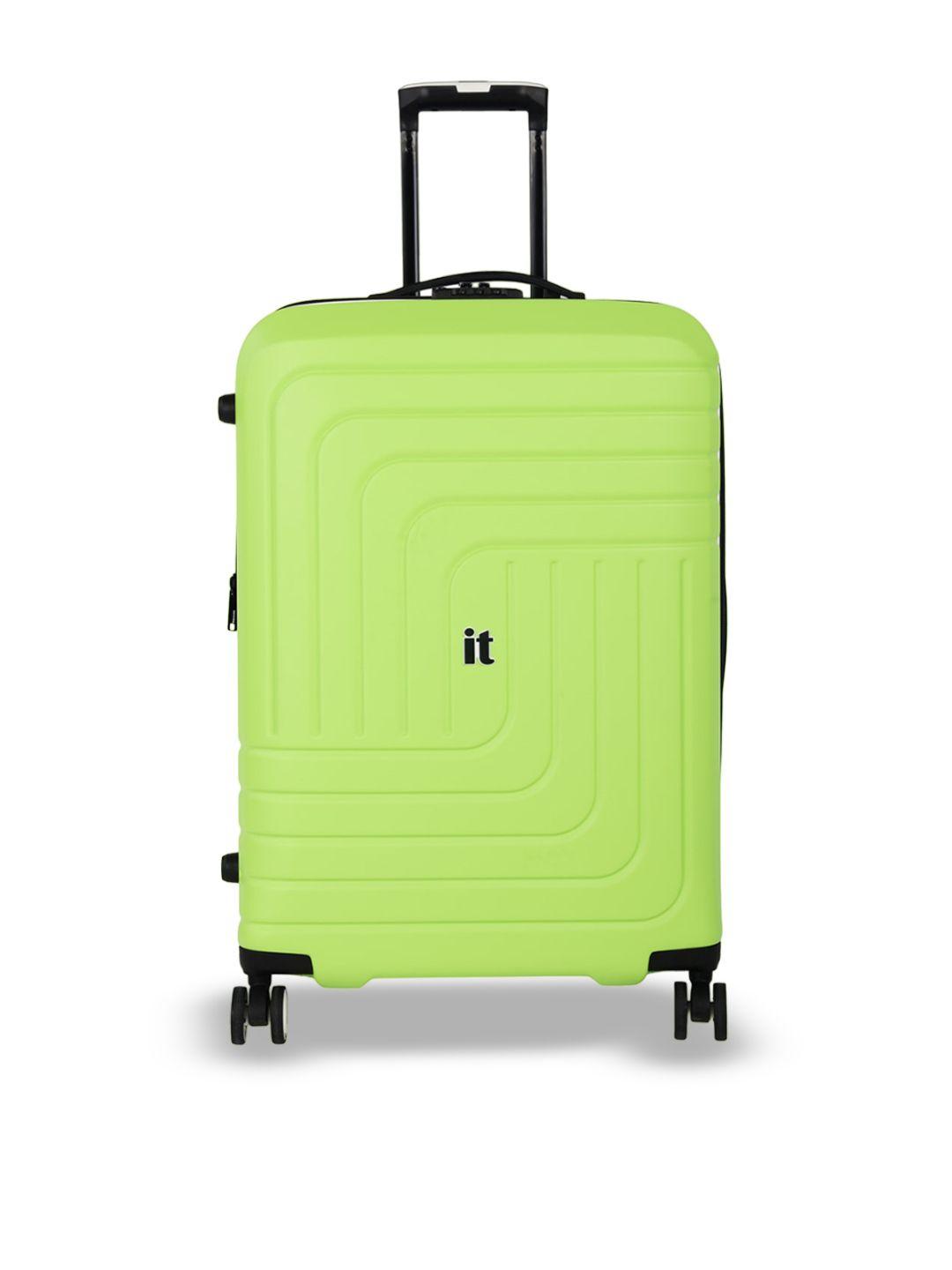 it luggage convolved textured 24 inches hard-sided 360-degree rotation trolley bag