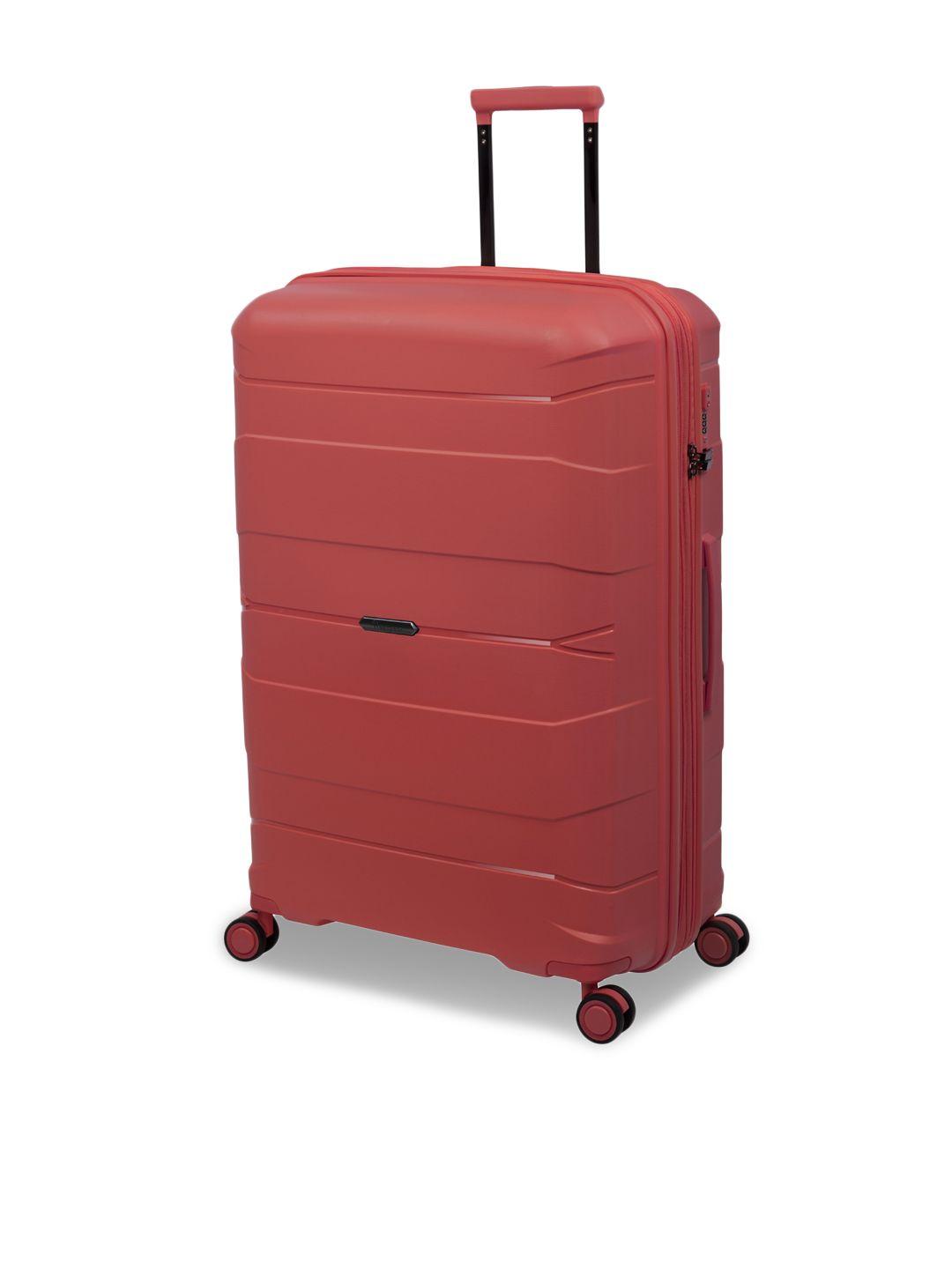 it luggage coral solid hard-sided trolley bag