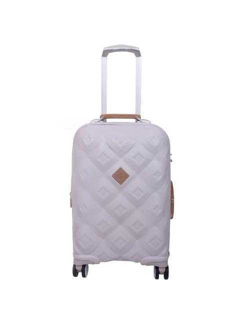 it luggage embellish pumice stone quilted hard cabin trolley bag - 54 cms