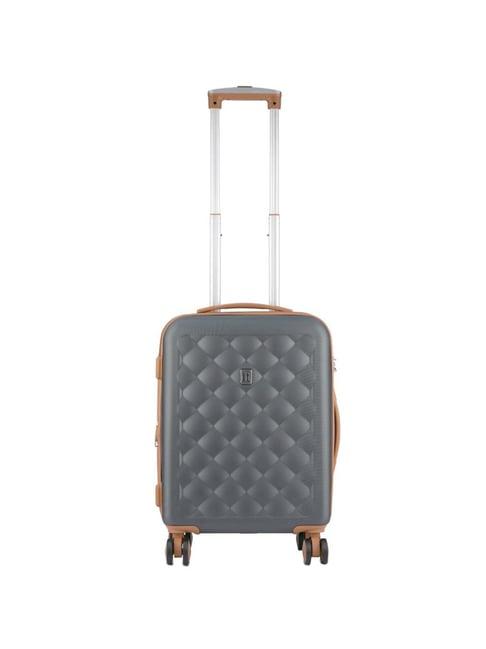 it luggage grey 8 wheel small hard cabin trolley