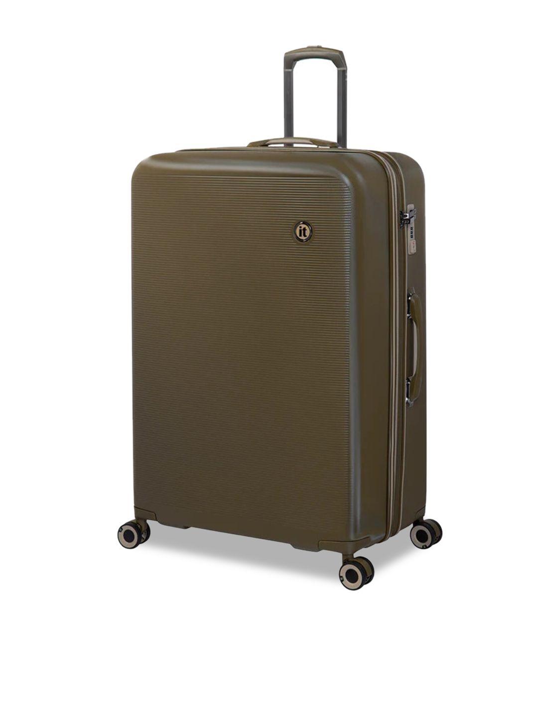 it luggage rapidity textured hard-sided large trolley suitcase - 157l