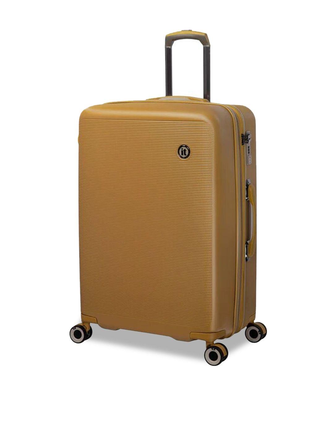 it luggage rapidity textured medium hard-sided trolley suitcase 24 inch