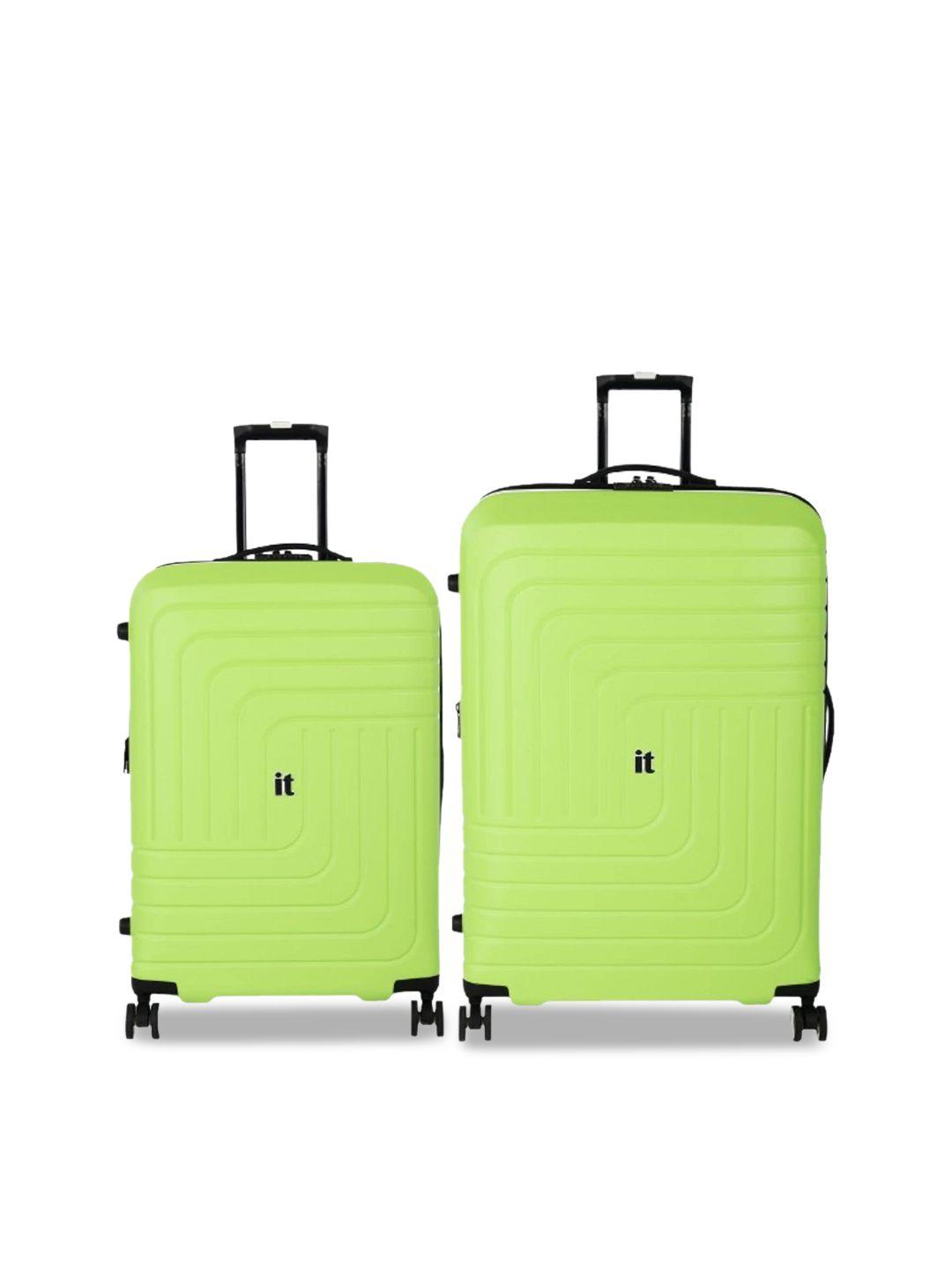 it luggage set of 2 convolved hard sided trolley bag -159.0 l