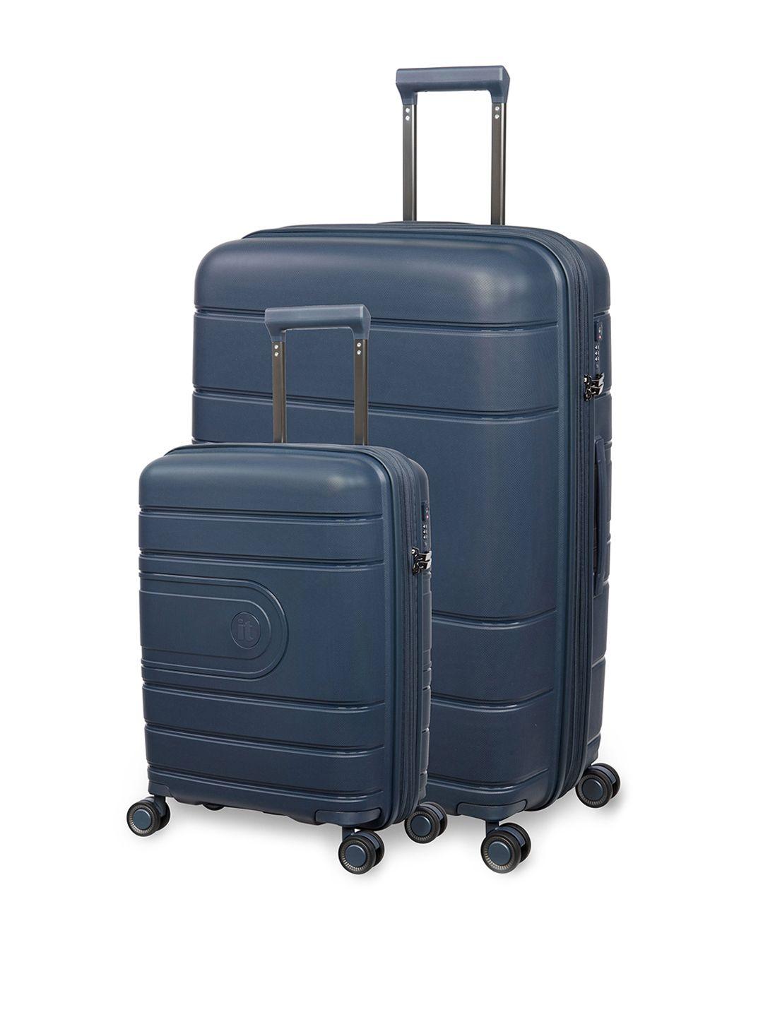 it luggage set of 2 textured textured trolley suitcase