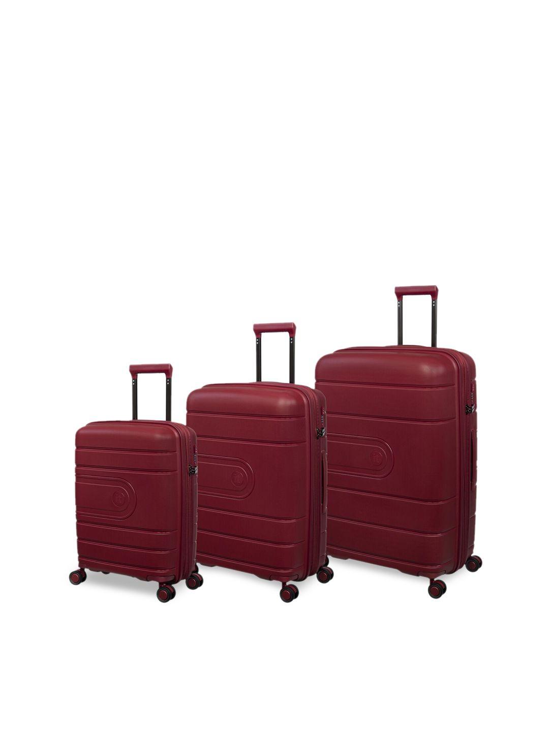 it luggage set of 3 red trolley bags