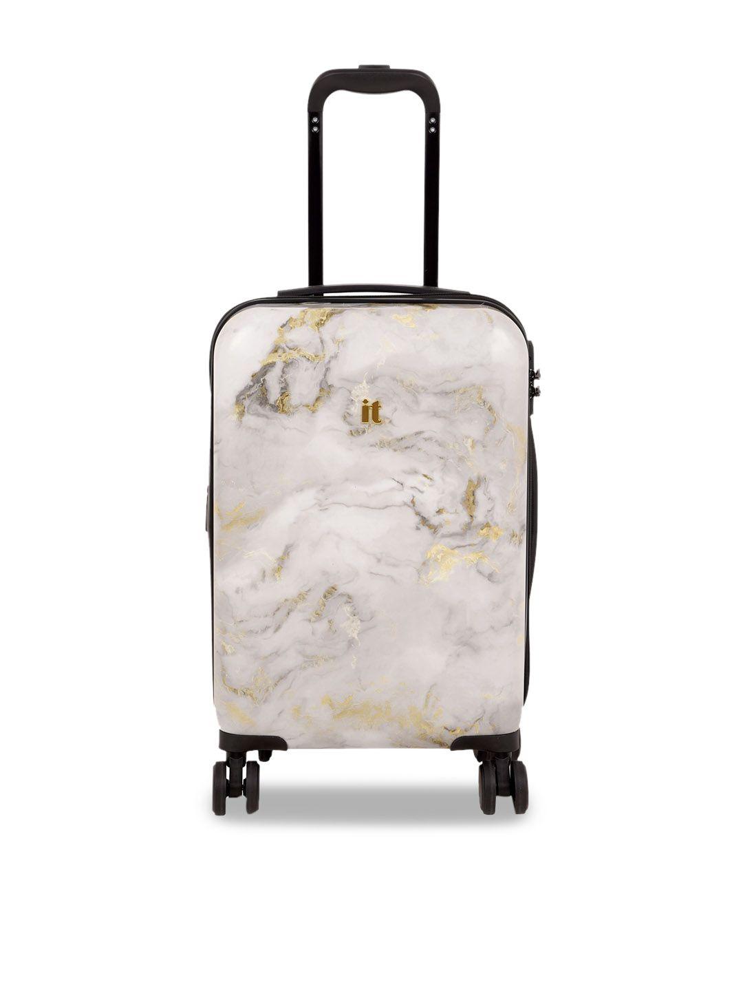 it luggage textured cabin trolley bag