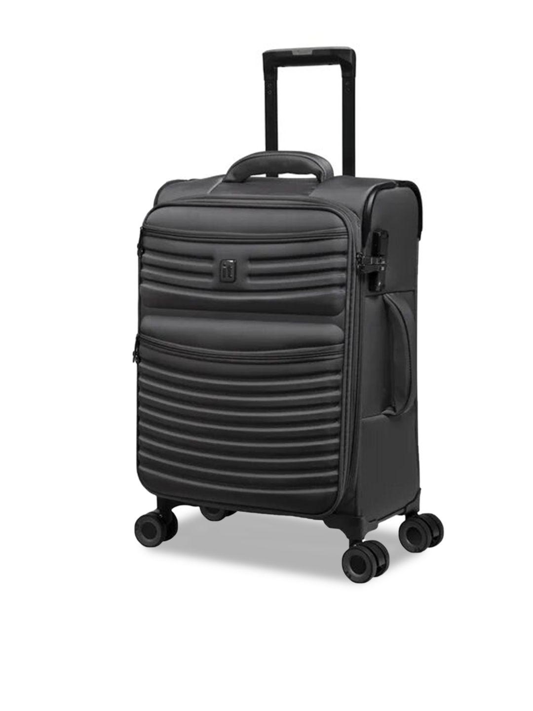 it luggage textured hard-sided cabin trolley bag