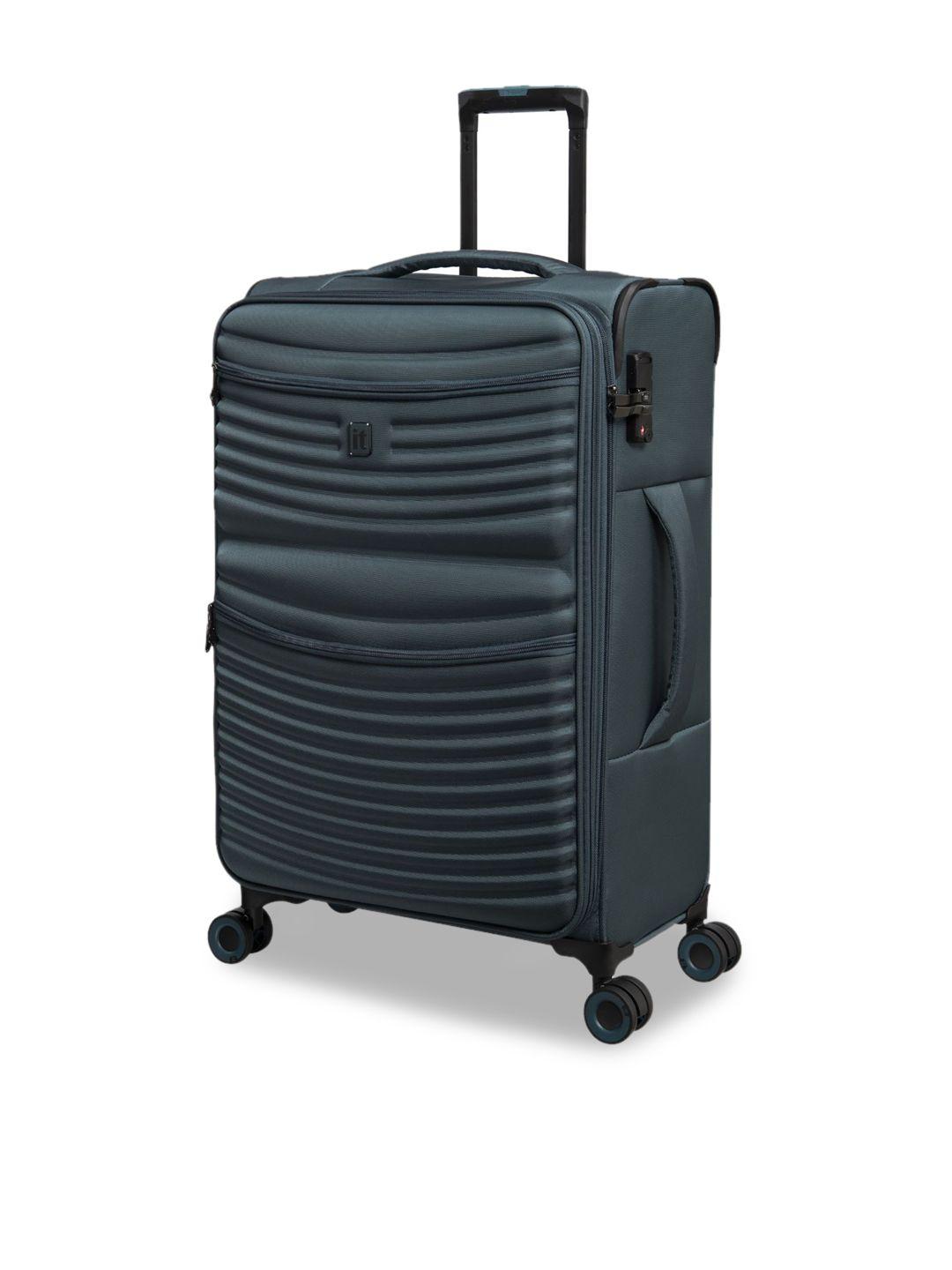 it luggage textured soft-sided large trolley bag