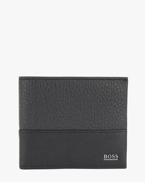 italian leather bi-fold wallet