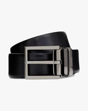 italian leather reversible belt