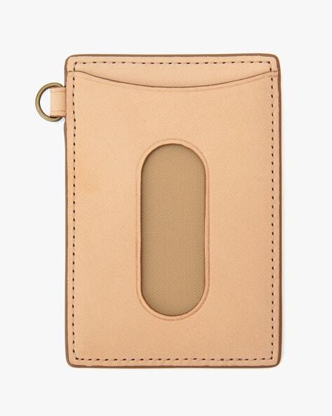 italian tanned leather pass holder