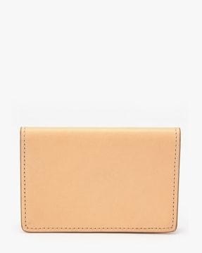 italian vegetable tanned leather card case