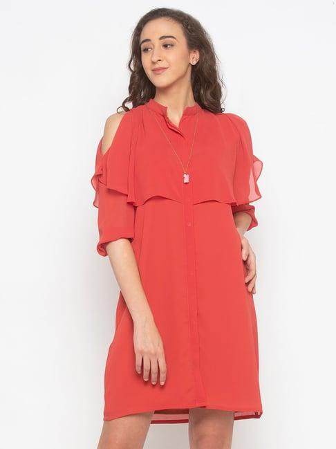 iti coral above knee dress