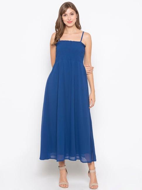 iti electric blue maxi dress