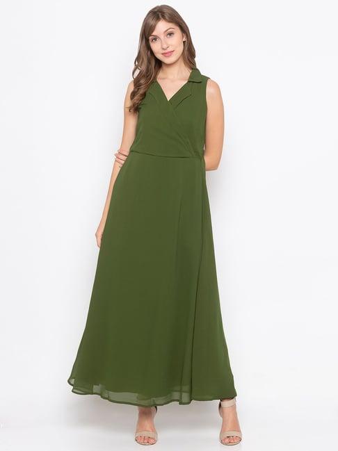 iti olive maxi dress