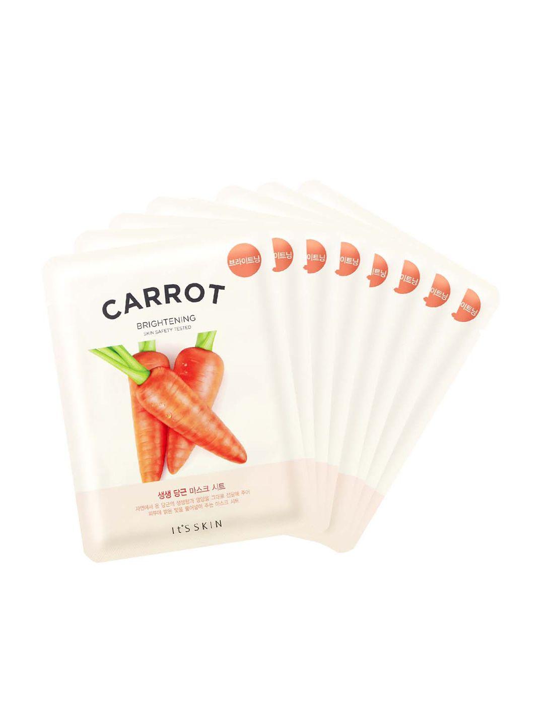 its skin unisex set of 8 the fresh mask sheet - carrot