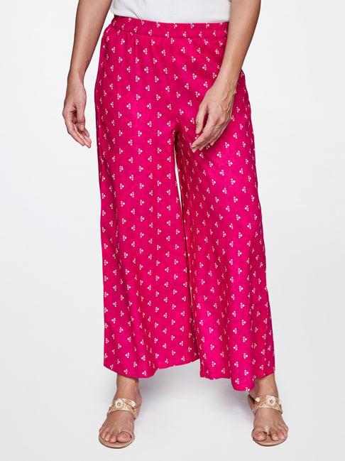 itse dark pink printed pants