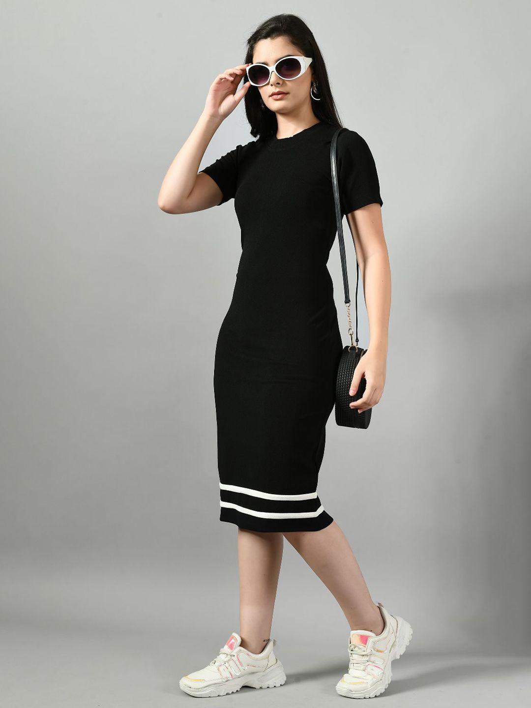 iuga black bodycon dress