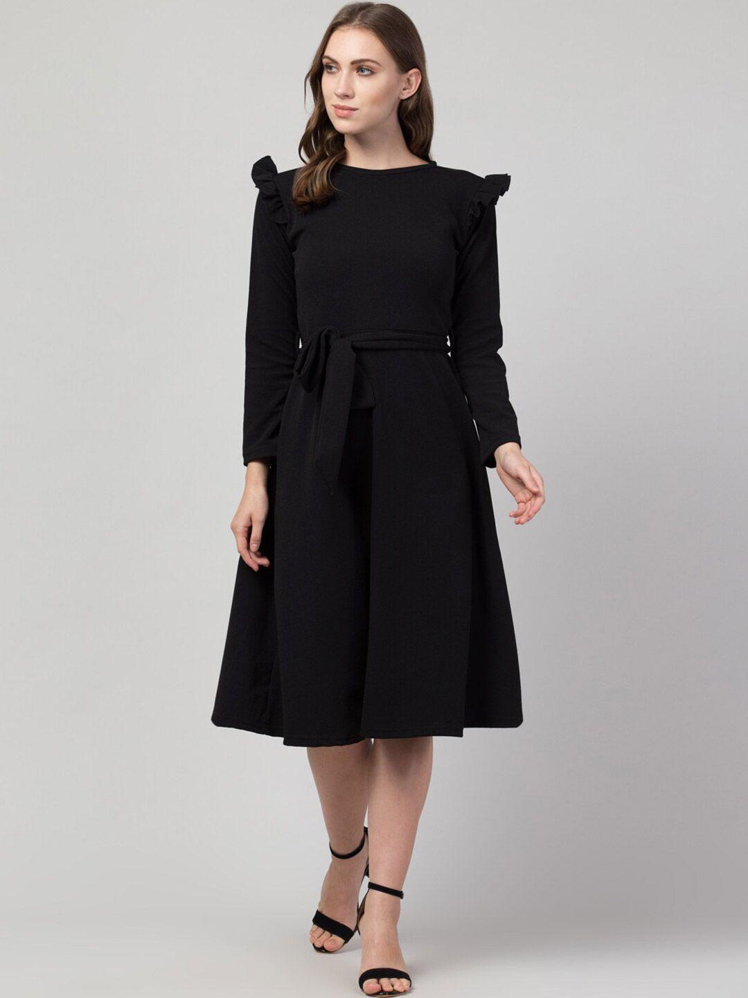 iuga black midi dress