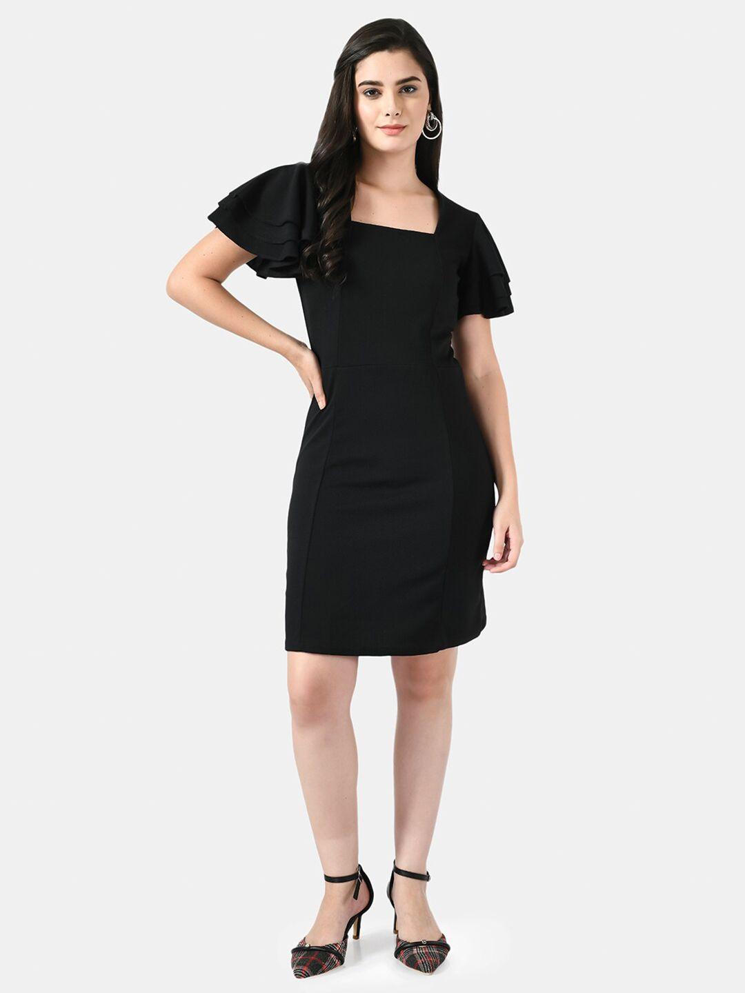 iuga black sheath mini dress