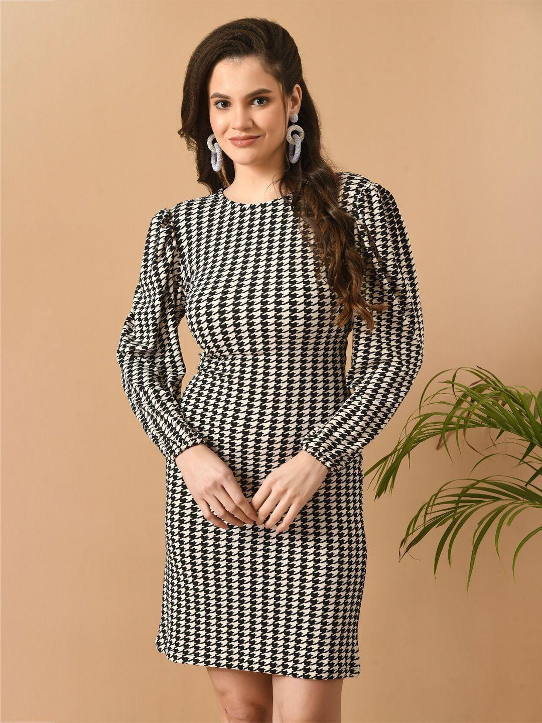 iuga checked sheath dress