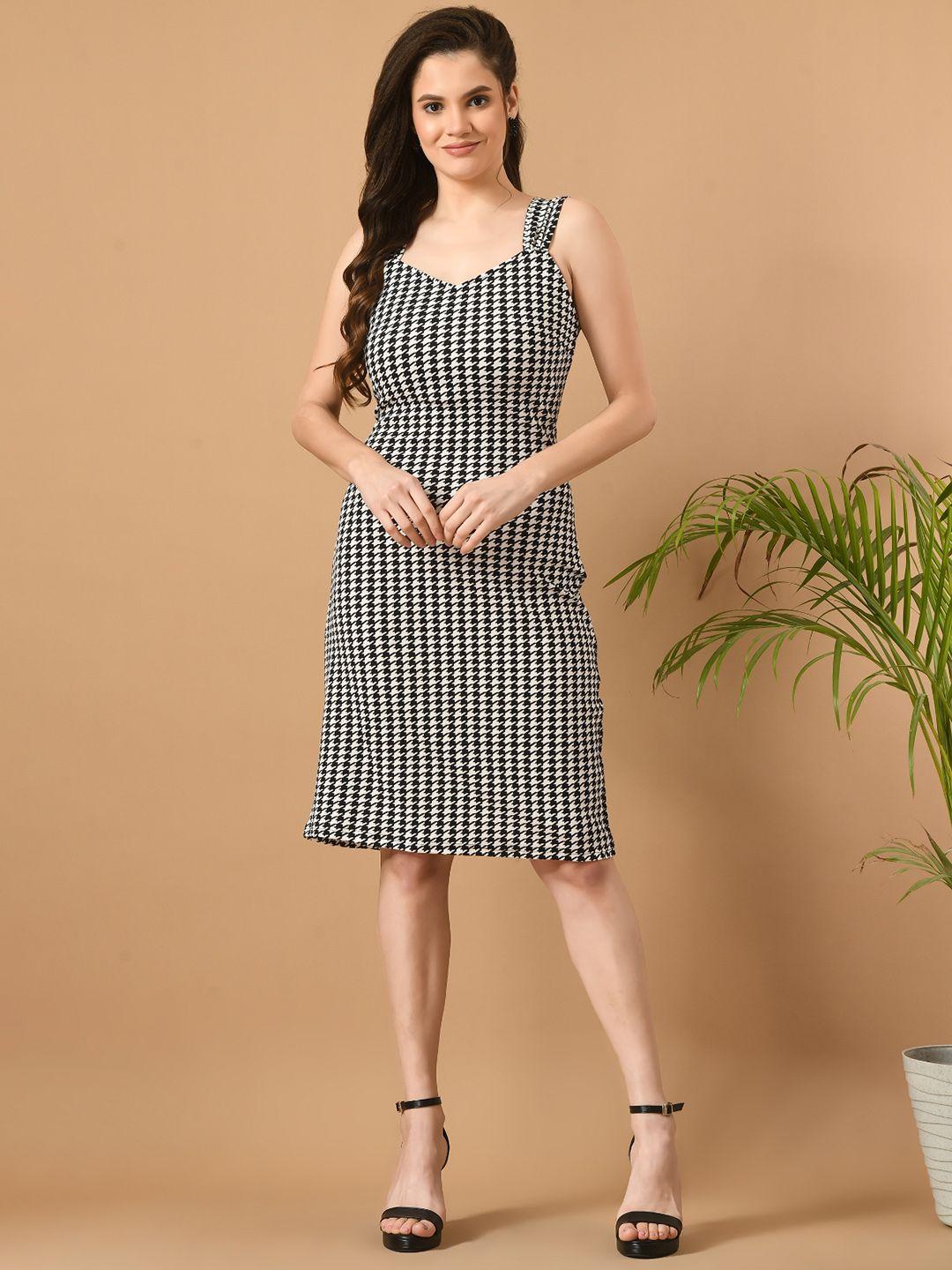 iuga checked sheath dress