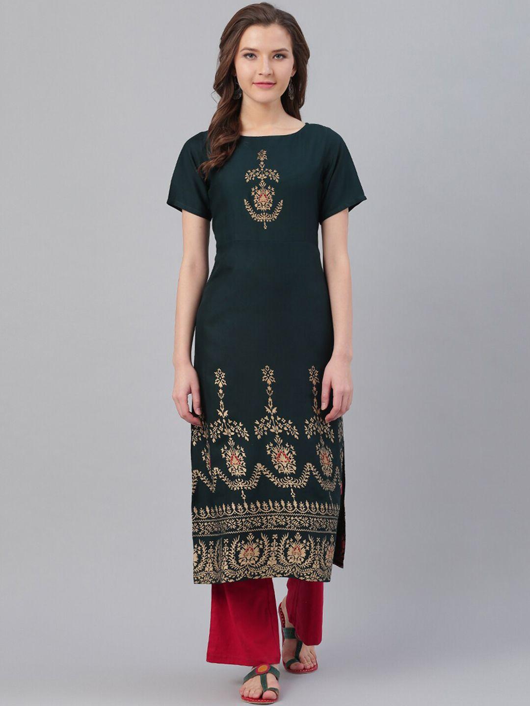 ives women ethnic motifs printed kurta