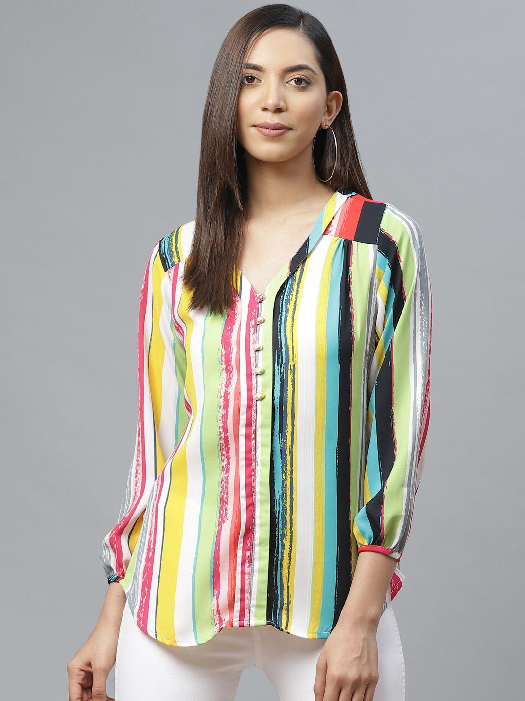 ives women multicoloured striped top