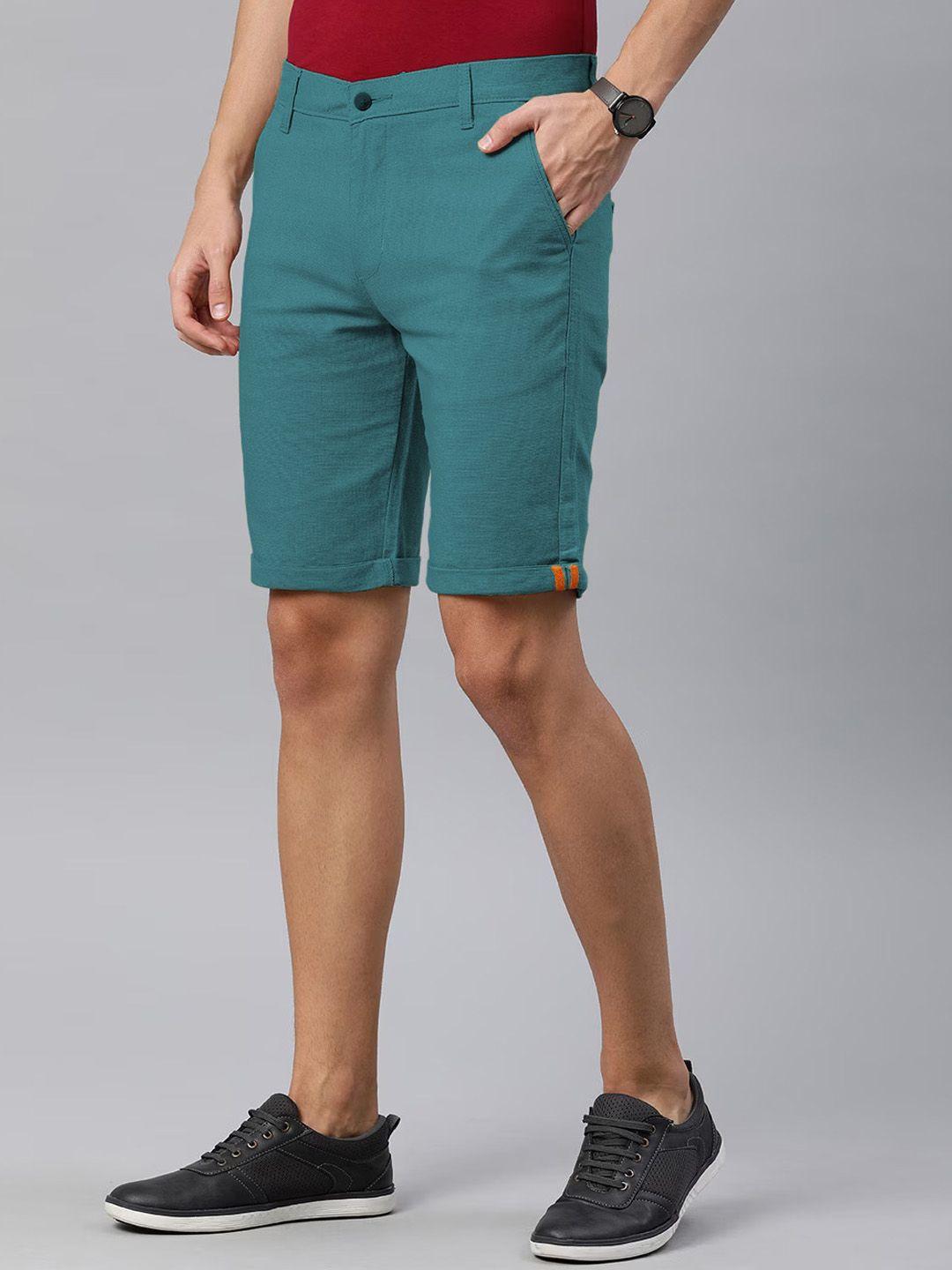 ivoc men mid-rise slim fit shorts