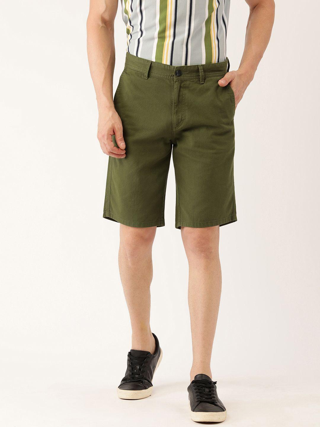 ivoc men pure cotton slim fit shorts
