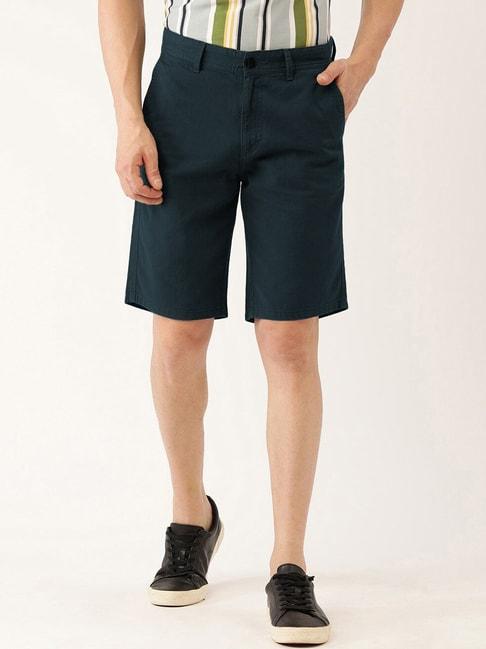 ivoc navy slim fit shorts