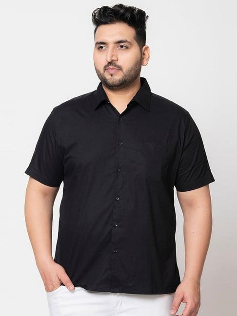 ivoc black regular fit shirt