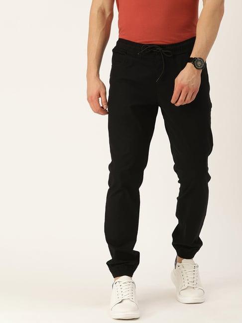 ivoc black slim fit jogger pants