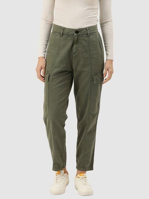 ivoc green cotton trousers