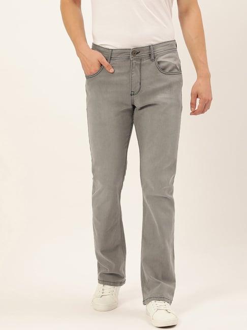 ivoc grey lightly washed boot cut jeans