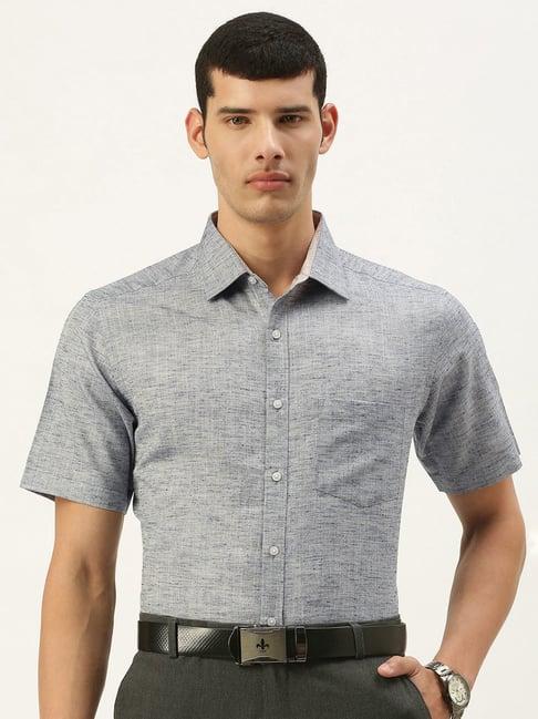 ivoc grey slim fit shirt