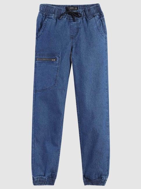 ivoc kids blue solid trousers