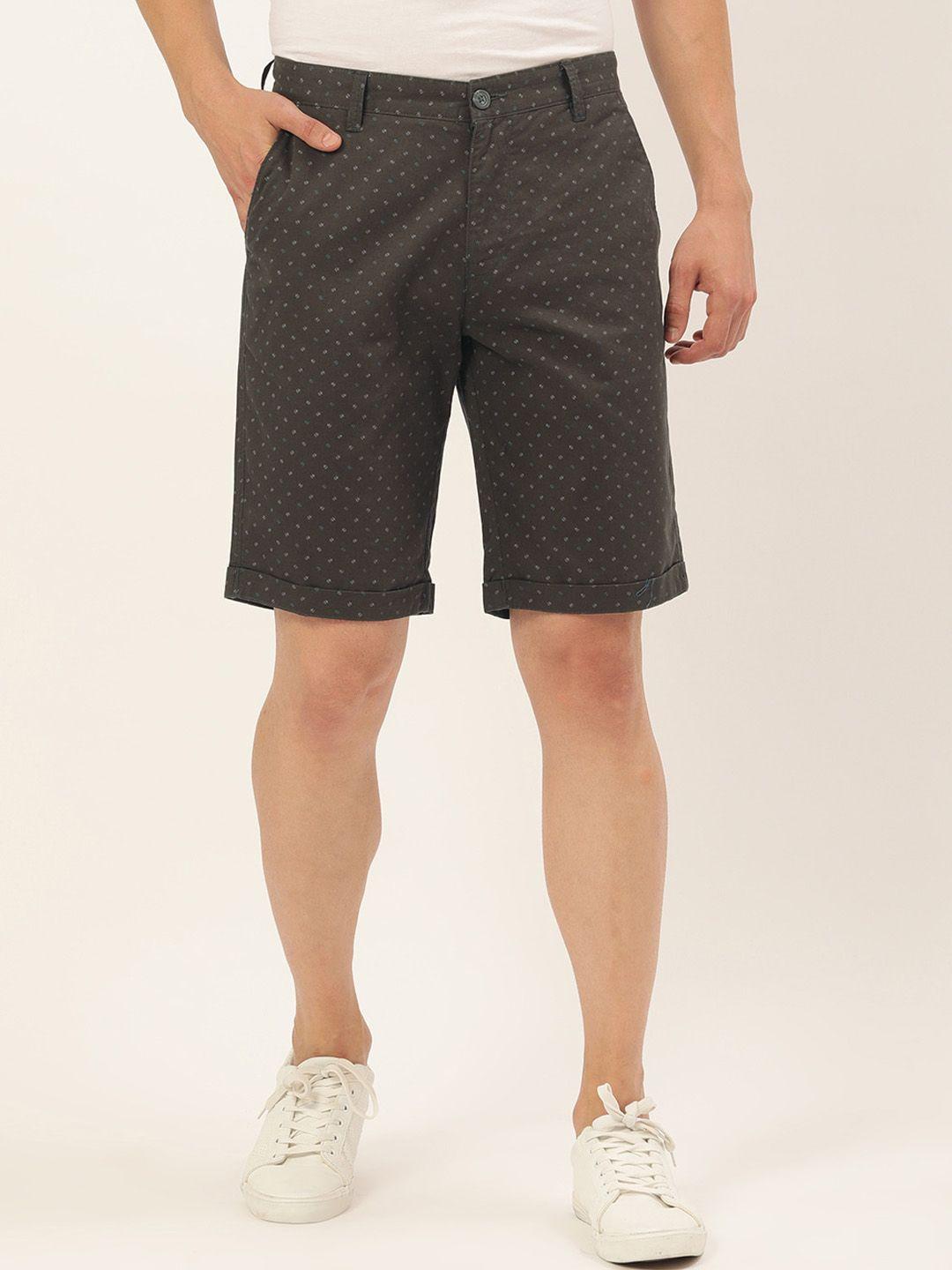 ivoc men geometric printed slim fit outdoor shorts